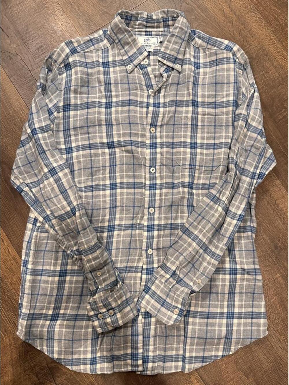 Southern Tide Men's Blue and Multi Shirt